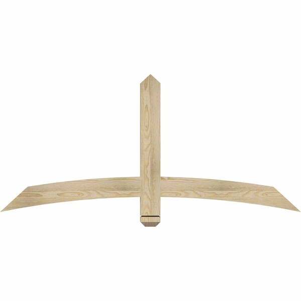 Ekena Millwork Bellingham Rough Sawn Timber Gable Bracket, Douglas Fir, 60"W x 27"H x 2"D x 4"F, 11/12 Pitch GBW060X27X0204BEL00RDF - main